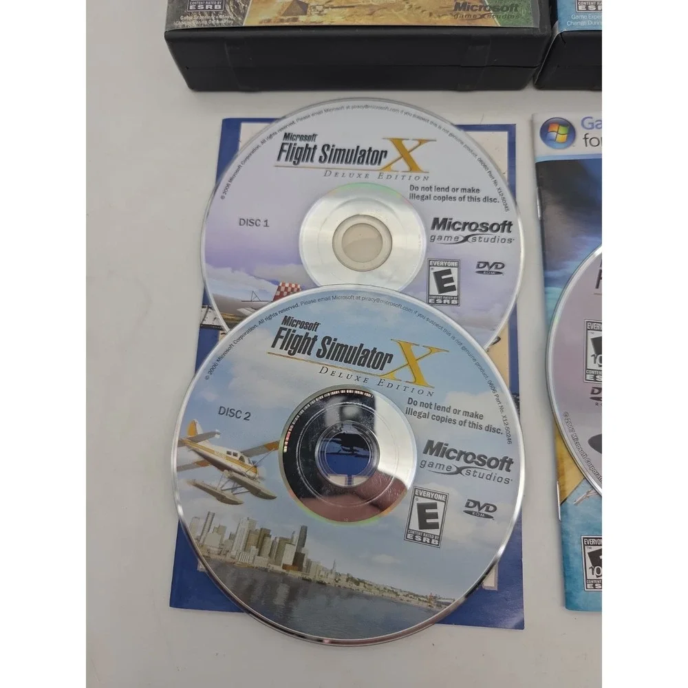 Microsoft Flight Simulator X Deluxe Edition W/ Acceleration Expansion PK CIB